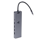 [GSDC4BC] Astra - Adaptador 11 en 1 Tipo C (RJ45 + TF/SD + HDMI 4K + USB 2.0 + 3 USB 3.0 +PD 3.0C + AUDIO + VGA)