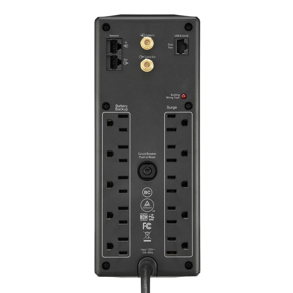 [BX1500M-LM60] APC - UPS Interactivo 1500VA/900W 120V [10] 60Hz