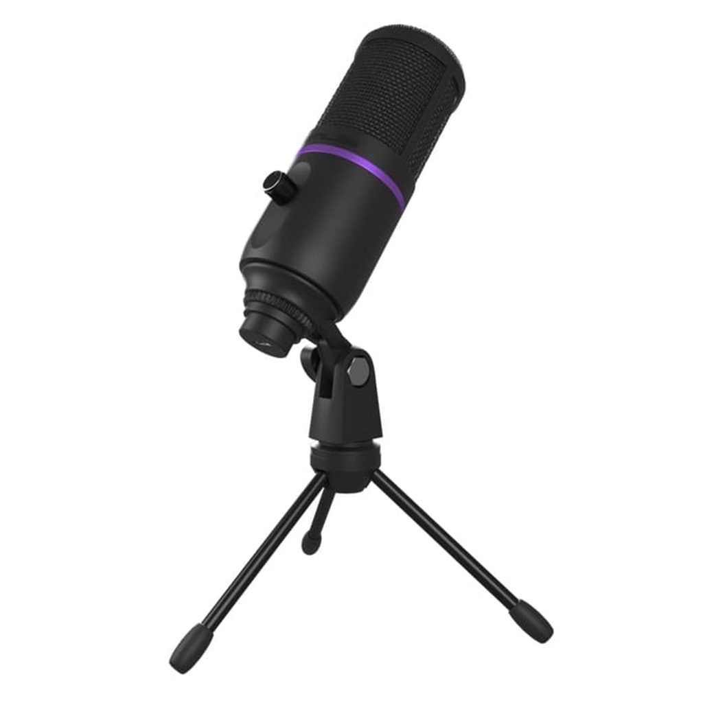 [PMI-101] Primus - Micrófono Gamer USB Omnidireccional para Streaming [Negro]