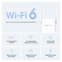 [ME60X] Mercusys - Extensor de Rango WiFi 6 Doble Banda AX1500