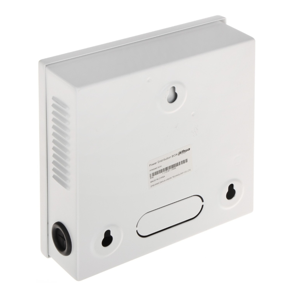 [DH-PFM340-5CH] Dahua - Fuente de Poder Centralizada de 12V 4A con Distribuidor para 5 Camaras Indicadores Led por Canal Voltaje de Entrada de AC90V-264V Fusibles Intercambiables Gabinete Metalico con Cerradura Protección Contra Descargas