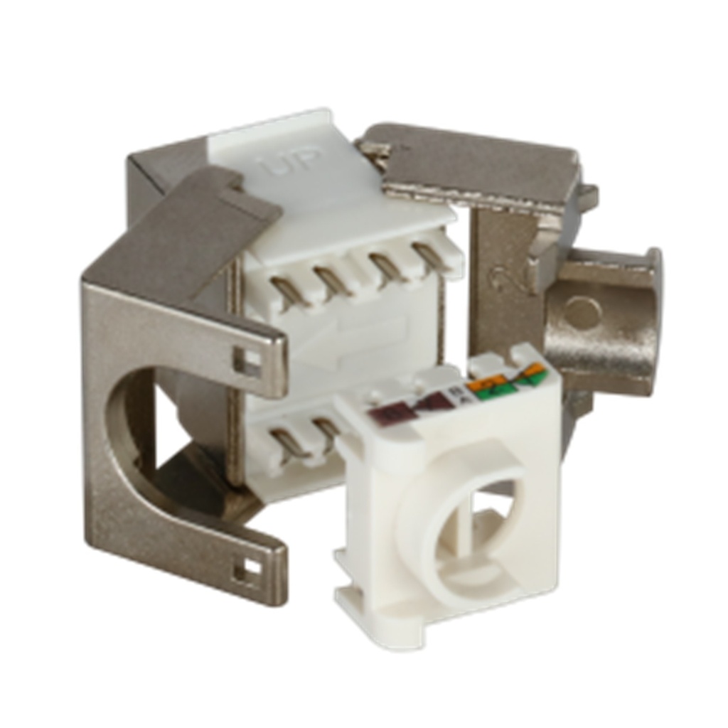 [DH-PFM3970-6F-gray] Dahua - Conector Keystone Jack Coupler Blindado RJ45 CAT6 (Categoria 6) ANSI/TIA568.2-D Ponchado Rapido Sin Herramienta (Gris) [Unidad]