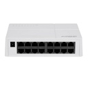 [DH-SF1016L] Dahua - Switch para Escritorio con 16 Puertos (10/100 Mbps) Carcasa Plástica [No Administrable]