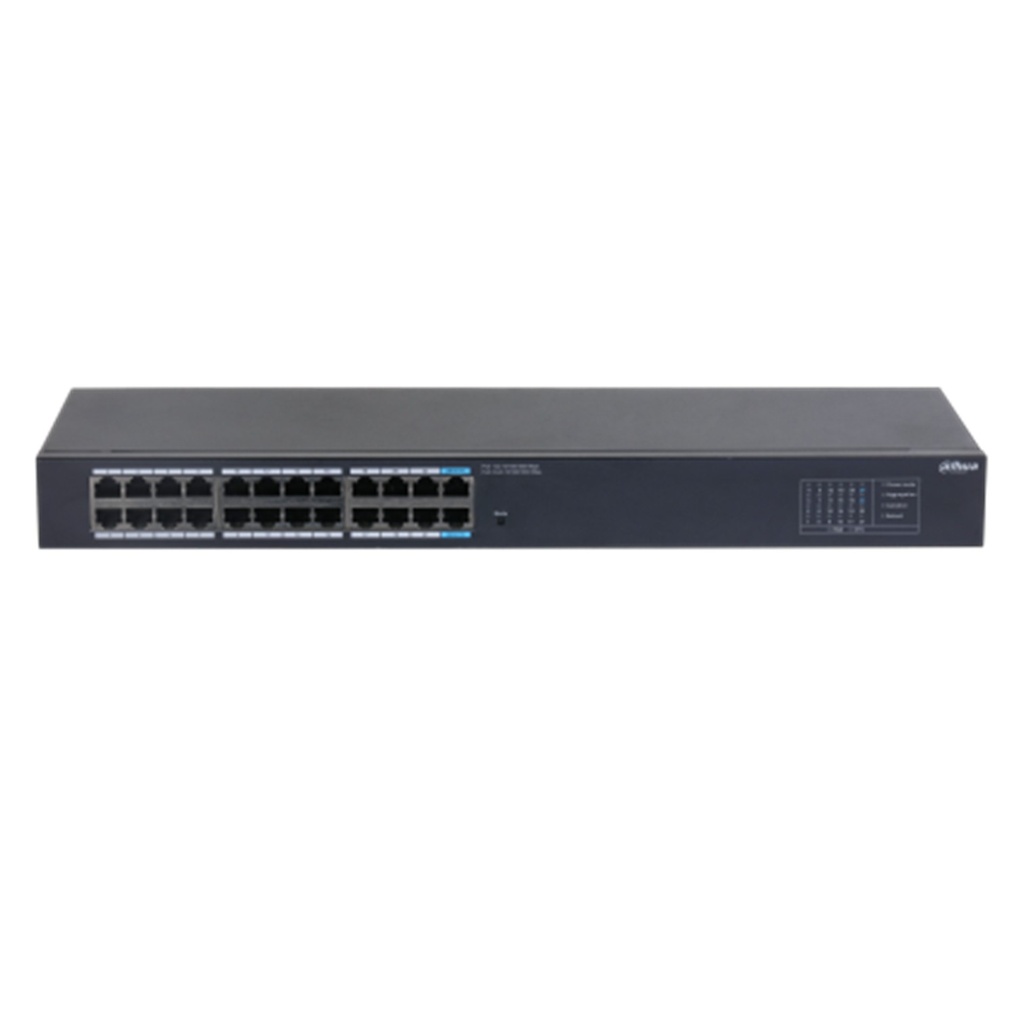 [DH-SG1024] Dahua - Switch para Montaje en Rack con 24 Puertos (Gigabit) Carcasa Metalica [No Administrable]