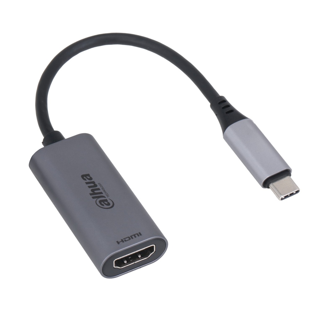 [DH-TC31H] Dahua - Adaptador Convertidor USB 3.1 Tipo C a HDMI 4K Conexión Plug and Play Carcasa Metálica