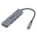 [DH-TC35] Dahua - Estación de Acoplamiento (5 en 1) USB 3.1 Tipo C a HDMI + USB 3.0 + PD Admite 3 puertos USB 3.0 Conexión Plug and Play Carcasa Metálica