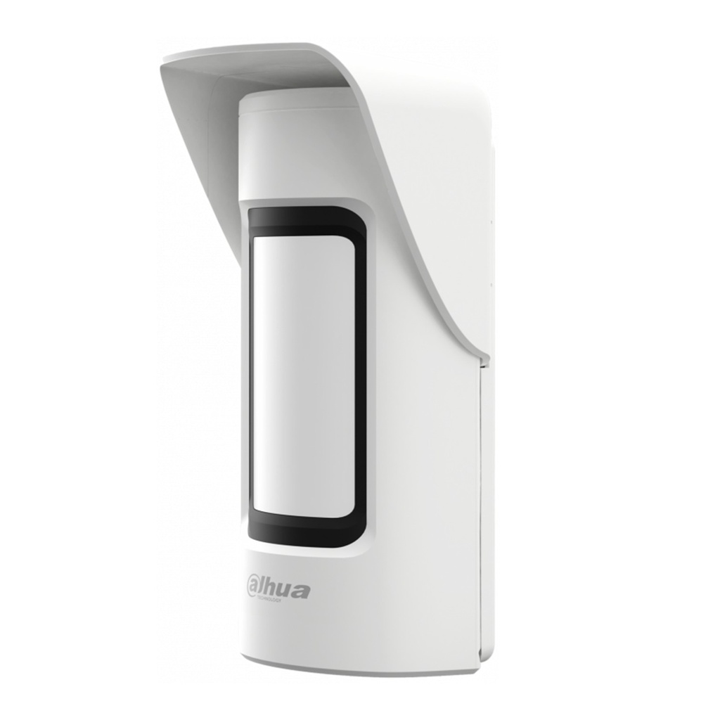 [DHI-ARD2251E-W2] Dahua - Detector PIR Inalámbrico para Exterior Triple Tecnología Inmunidad a mascotas LED indicador 3 Niveles de Sensibilidad y Detección Precisa Mediante PIR y Microondas Frecuencia 433MHz [Bateria 4 x CR123A]