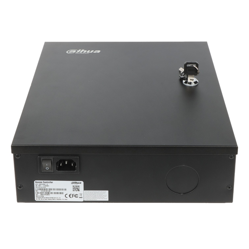 [DHI-ASC2204C-D] Dahua - Control de Acceso Gestiona 4 Puertas y 8 Lectoras (Admite 100.000 Usuarios 3.000 huellas 100.000 Tarjetas y 500.000 registros) Con Interlock Anti-passback Desbloqueo Remoto TCP/IP RS-485 y Wiegand para Interiores