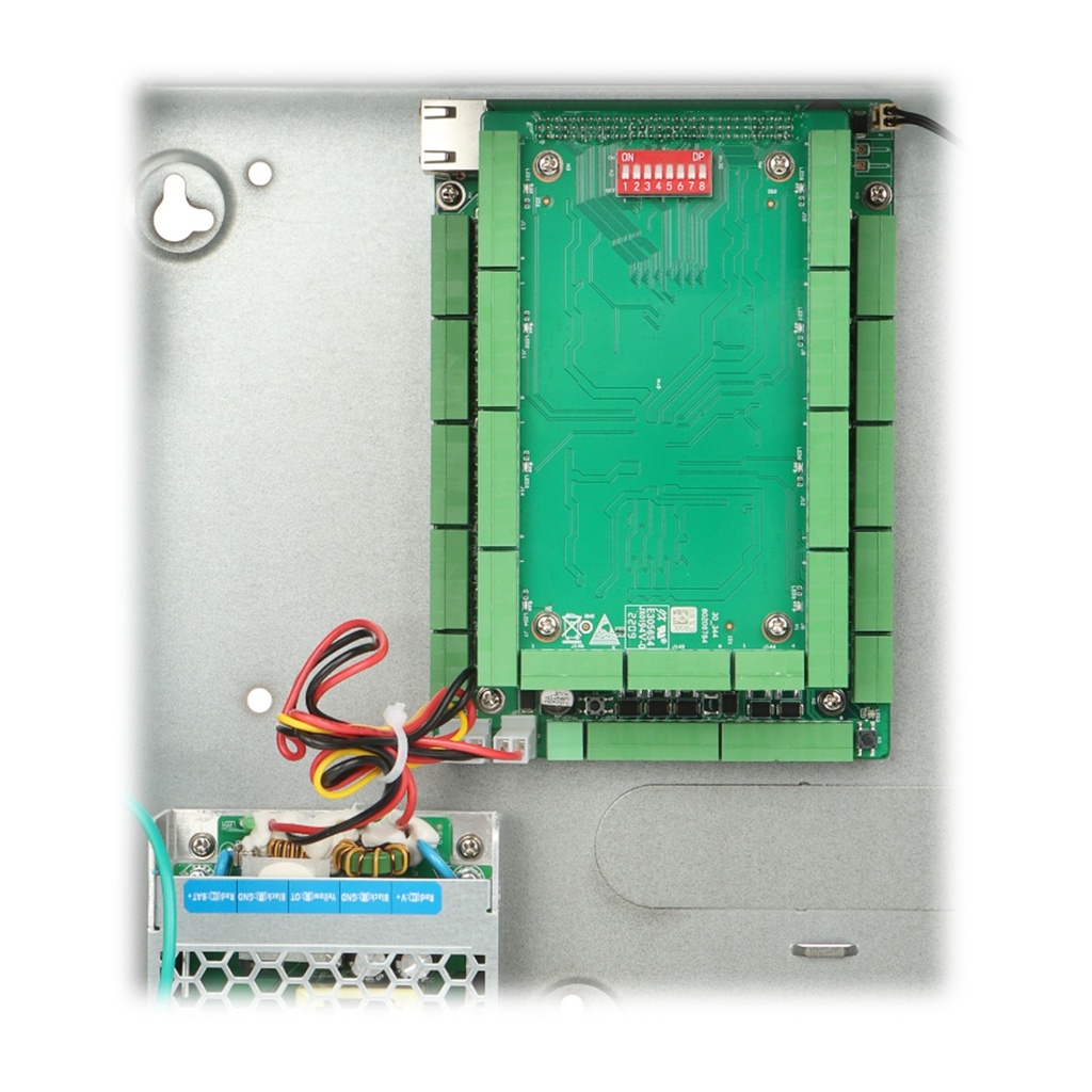 [DHI-ASC2208C-S] Dahua - Control de Acceso Gestiona 8 Puertas y 8 Lectoras (Admite 100.000 Usuarios 3.000 huellas 100.000 Tarjetas y 500.000 registros) Con Interlock Anti-passback Desbloqueo Remoto TCP/IP RS-485 y Wiegand para Interiores