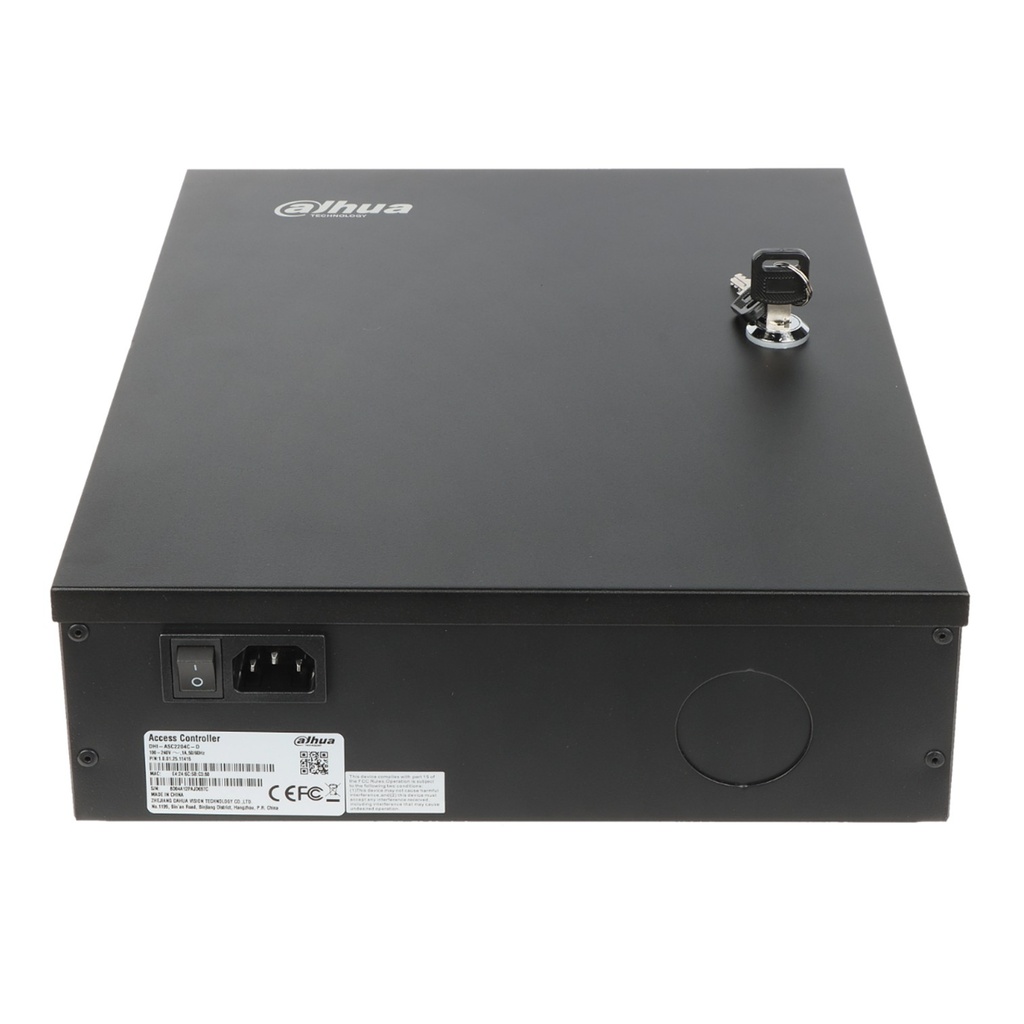 [DHI-ASC2208C-S] Dahua - Control de Acceso Gestiona 8 Puertas y 8 Lectoras (Admite 100.000 Usuarios 3.000 huellas 100.000 Tarjetas y 500.000 registros) Con Interlock Anti-passback Desbloqueo Remoto TCP/IP RS-485 y Wiegand para Interiores