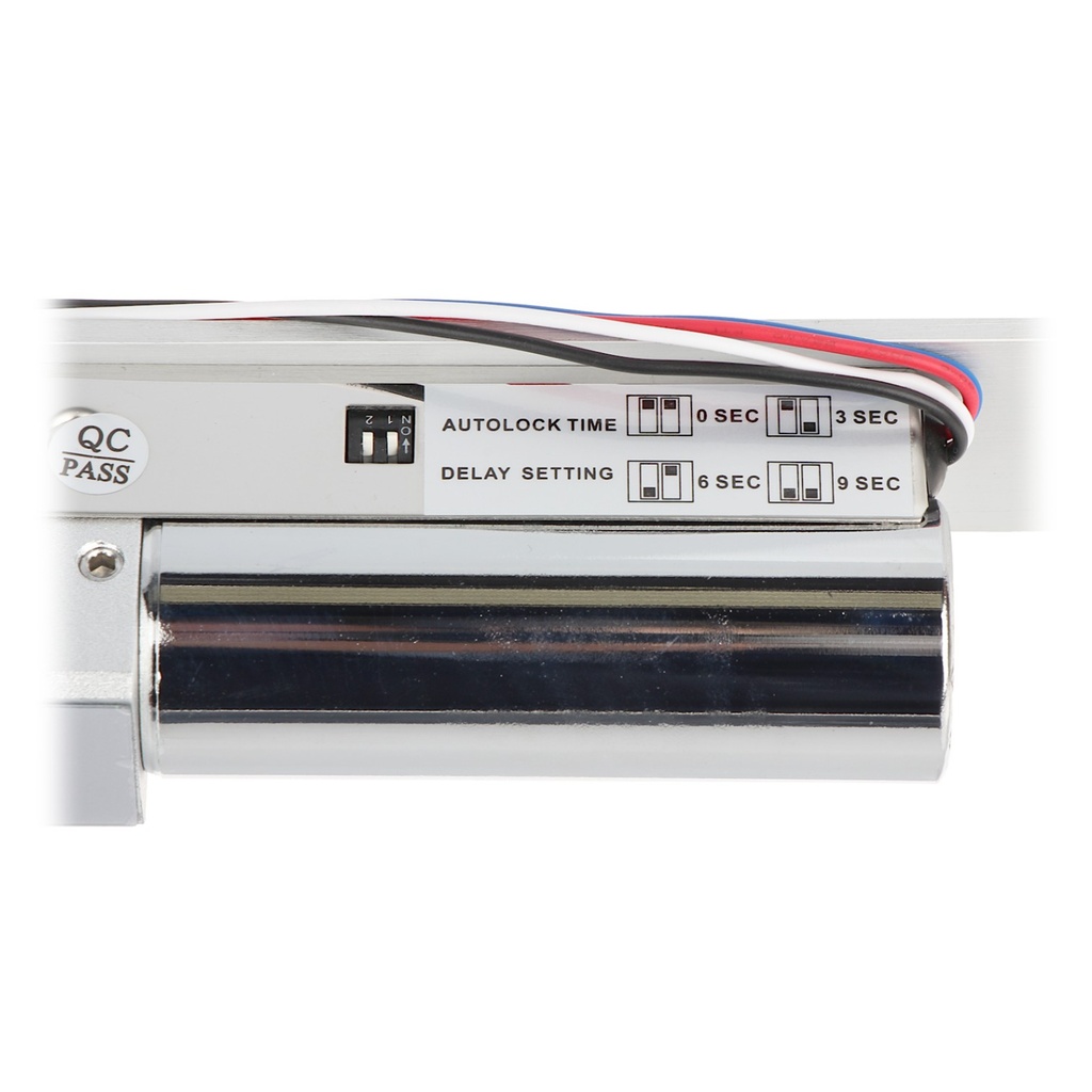 [DHI-ASF802] Dahua - Cerradura Hembrilla Contrachapa Eléctrica Tipo Piston 12V Intervalo de Bloqueo 0/3/6/9 Seg Medidas 205 x 42 x 40mm