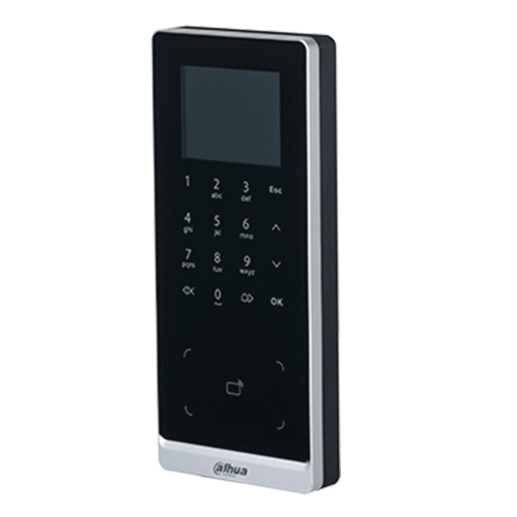 [DHI-ASI2201H-DW] Dahua - Control de Acceso con Pantalla de 2.4" (30.000 Usuarios 30.000 Claves 30.000 Tarjetas ID 3.000 Huellas) Comunicación TCP/IP y Wi-Fi Registro Automático Registro P2P y DHCP para Interiores y Exteriores [Serie ASI2]
