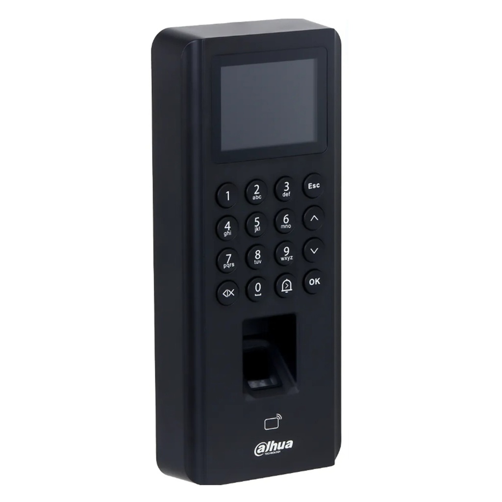[DHI-ASI2212J-PW] Dahua - Control de Acceso con Pantalla de 2.4" (5.000 Usuarios 5.000 Claves 5.000 Tarjetas IC Mifare 3.000 Huellas) Puerto PoE Comunicación TCP/IP y Wi-Fi Registro Automático Registro P2P y DHCP para Interiores [Serie ASI2]