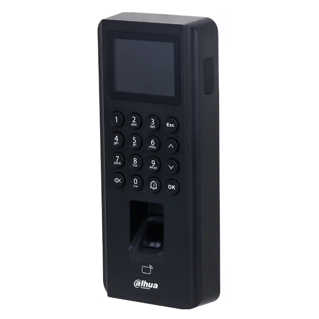 [DHI-ASI2212J-PW] Dahua - Control de Acceso con Pantalla de 2.4" (5.000 Usuarios 5.000 Claves 5.000 Tarjetas IC Mifare 3.000 Huellas) Puerto PoE Comunicación TCP/IP y Wi-Fi Registro Automático Registro P2P y DHCP para Interiores [Serie ASI2]