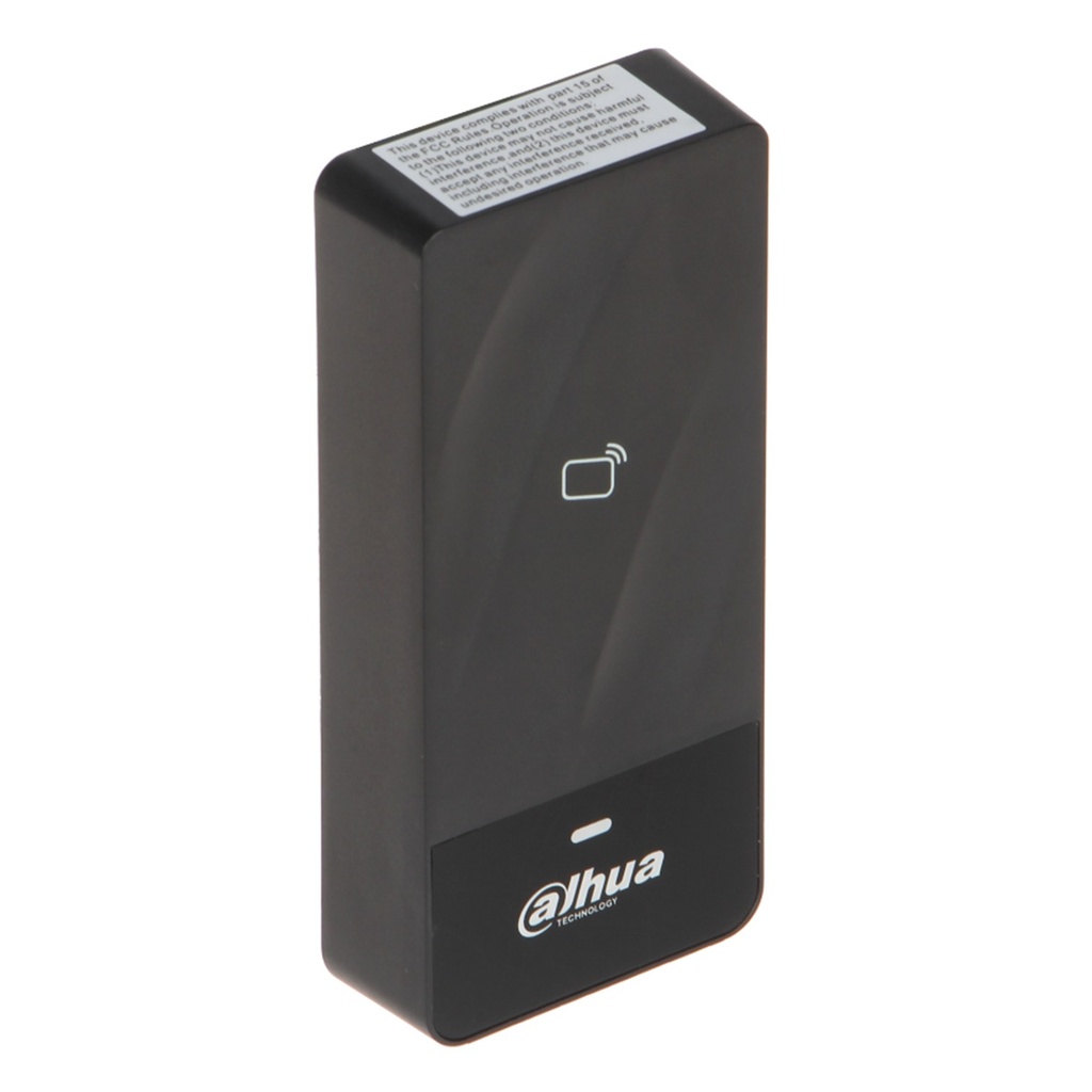 [DHI-ASR1200E] Dahua - Lector de Acceso de Reconocimiento de Tarjetas (IC Mifare) de Identificación Sin Contacto Comunicación RS-485 y Wiegand IP66 Uso en Interiores y Exteriores