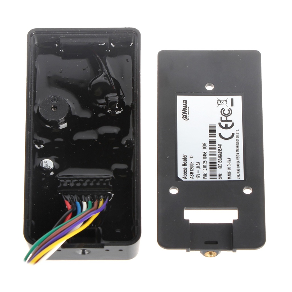 [DHI-ASR1200E] Dahua - Lector de Acceso de Reconocimiento de Tarjetas (IC Mifare) de Identificación Sin Contacto Comunicación RS-485 y Wiegand IP66 Uso en Interiores y Exteriores