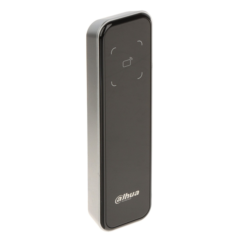 [DHI-ASR2200A] Dahua - Lector de Acceso de Reconocimiento de Tarjetas (IC Mifare) de Identificación Sin Contacto Comunicación RS-485 y Wiegand IP66 Uso en Interiores y Exteriores