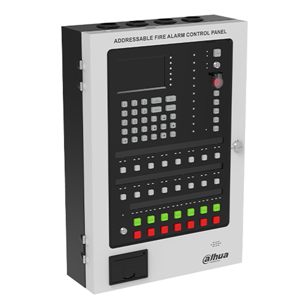 [DHI-HY-1025-P-AB] Dahua - Panel de Detetección de Incendio Direccionable 254 Dispositivos 2 Hilos Sin Polaridad Pantalla de 4.3" Voltaje de Salida DC 12V-48V Voltaje de Entrada AC90-240V/50Hz 60Hz
