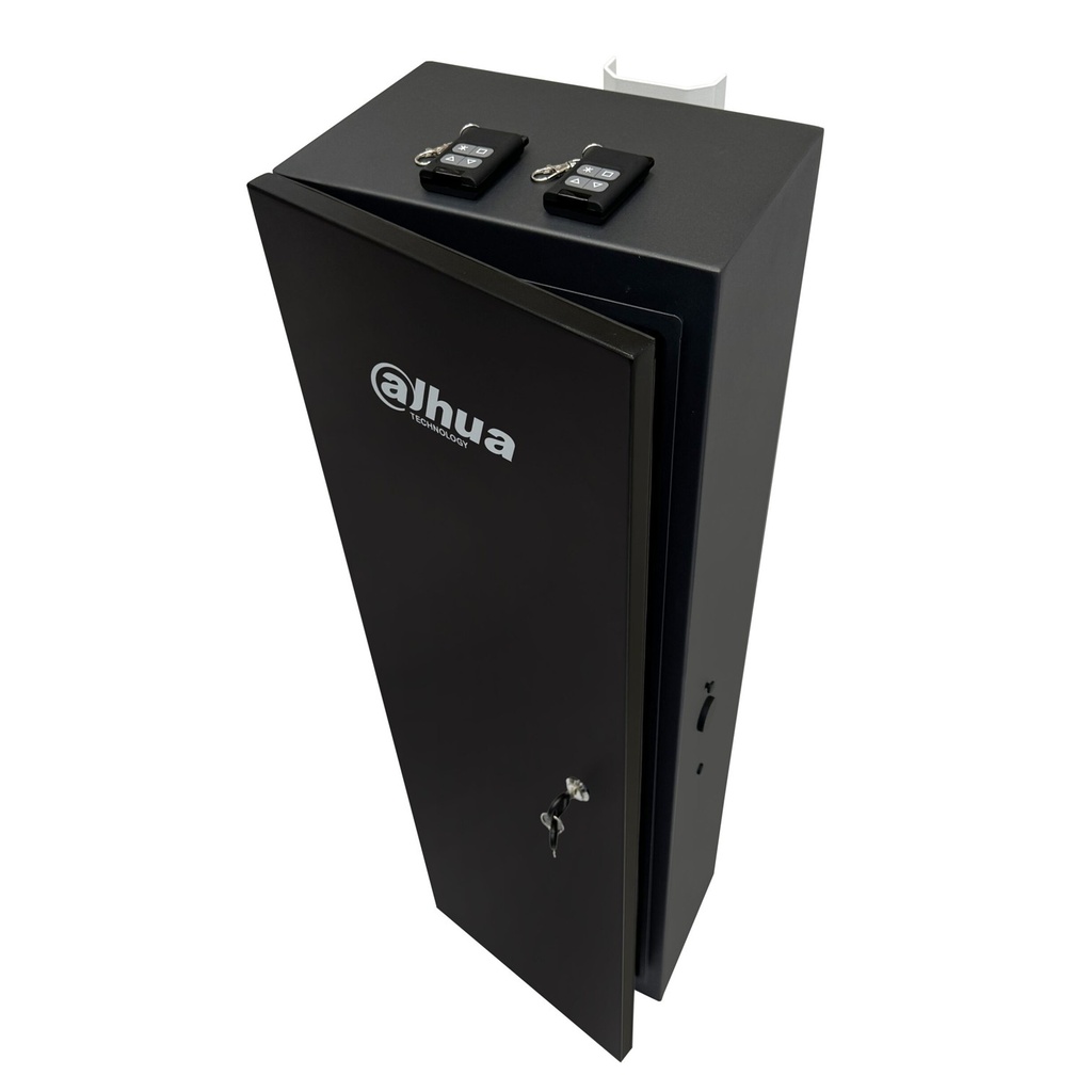 [DHI-IPMECD-1062-R] Dahua - Barrera Vehicular Motorizada Motor 24V Sin Escobillas Velocidad de Apertura/Cierre Ajustable entre 2 y 6 segundos Compatible con Brazo Telescópico Recto Ajustable de 2.7 a 4.5 Metros Dimensiones 285mm × 200mm × 940mm IP54