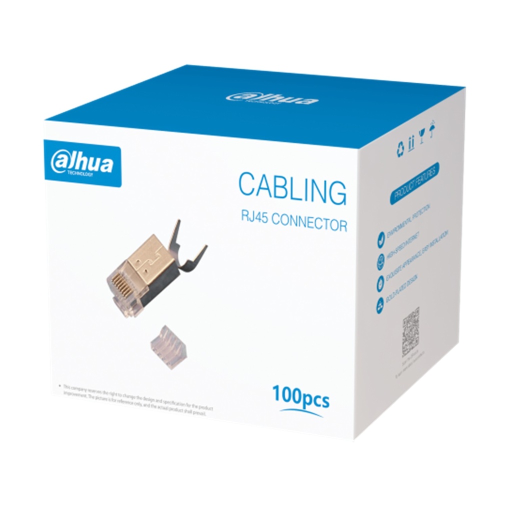 [DH-PFM3976-6A31] Dahua - Conector RJ45 CAT6a (Categoria 6a) 15U 21 AWG a 23 AWG [100 Unidades]