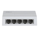 [DH-SF1005L] Dahua - Switch para Escritorio con 5 Puertos (10/100 Mbps) Carcasa Plástica [No Administrable]