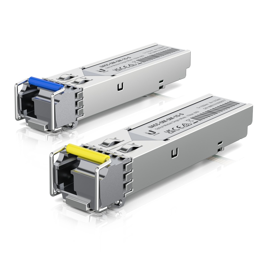 [UACC-OM-SM-1G-S-2] Ubiquiti - UFiber Módulo SFP Transceptor MiniGibic MonoModo 1.25 Gbps Distancia 3k Conector LC [2-Pack]