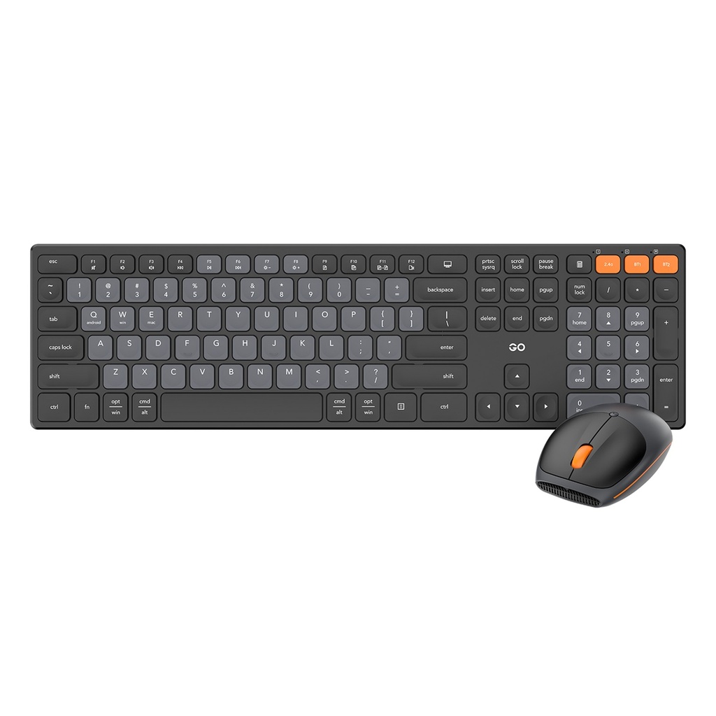 [WK895-BLACK] Fantech - Teclado+Mouse Go Inalámbrico [Negro]