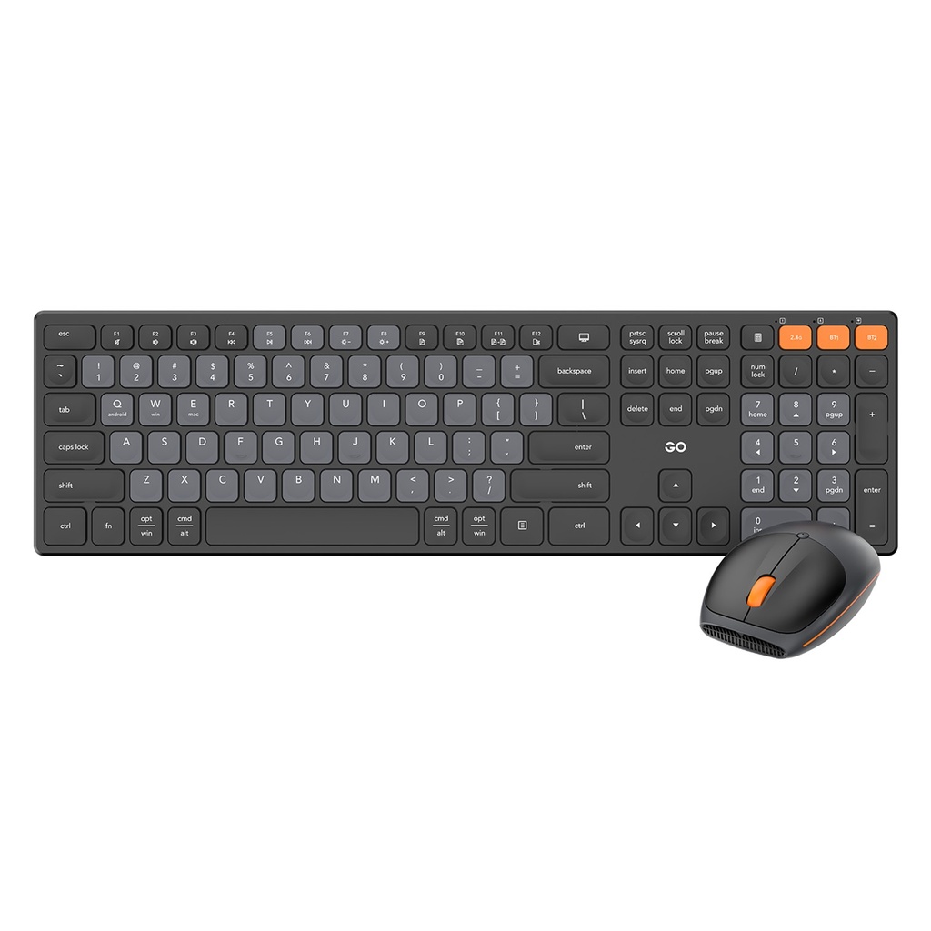 [WK895-GREY] Fantech - Teclado+Mouse Go Inalámbrico [Gris]