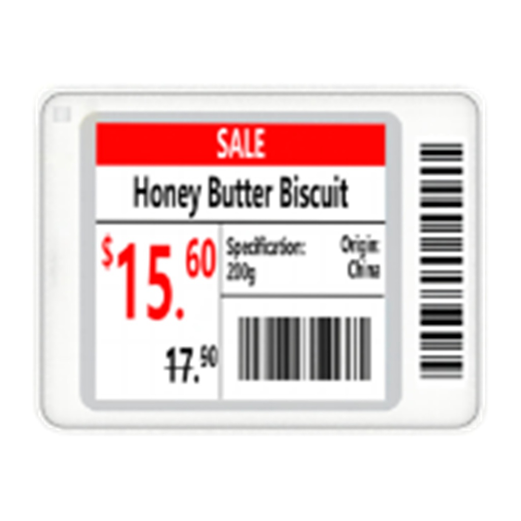 [DHI-ESL-E015C-N] Dahua - Etiqueta ESL [C] 1.5" 3 Colores B/W/R NFC Carcaza Blanca