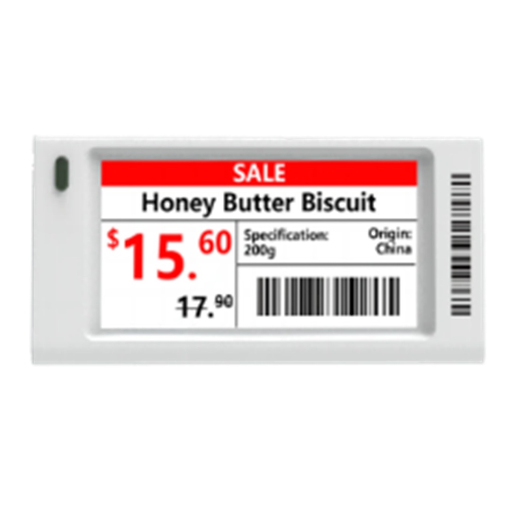 [DHI-ESL-E021A] Dahua - Etiqueta ESL [A] 2.1" 3 Colores B/W/R Carcaza Blanca