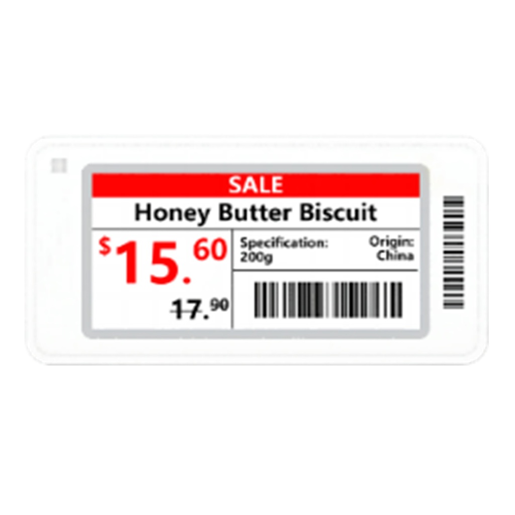 [DHI-ESL-E021C] Dahua - Etiqueta ESL [C] 2.1" 3 Colores B/W/R Carcaza Blanca