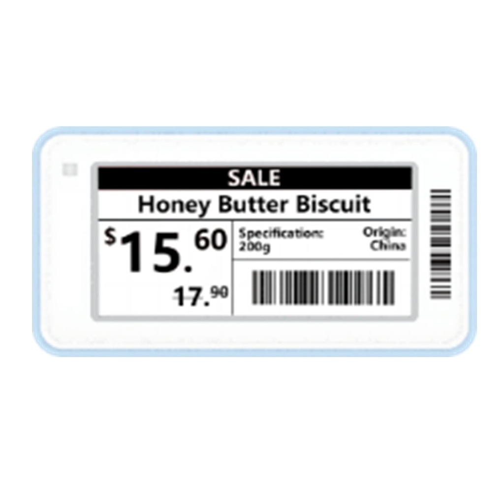 [DHI-ESL-E021C-F] Dahua - Etiqueta ESL [C] 2.1" Congeladores 3 Colores B/W/R Carcaza Blanca