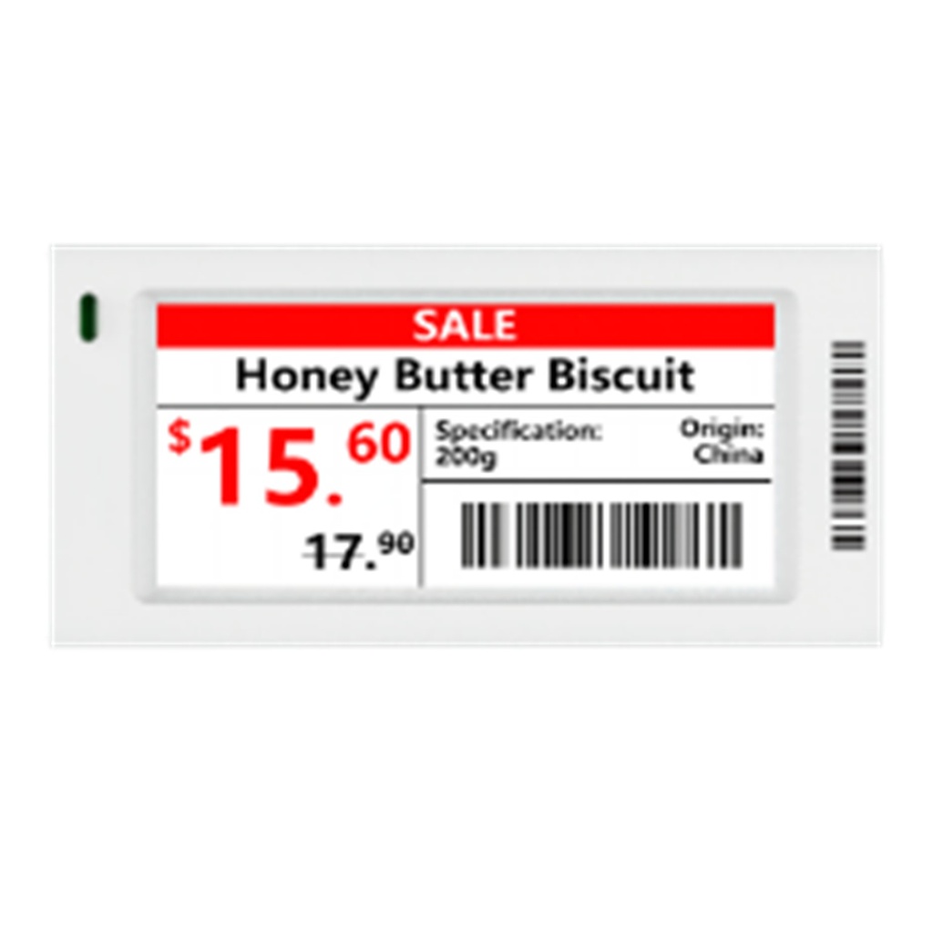 [DHI-ESL-E029A] Dahua - Etiqueta ESL [A] 2.9" 3 Colores B/W/R Carcaza Blanca