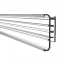 [DHI-ESL-BR01-1200] Dahua - Soporte ESL de Carril de Estantería Universal #01 Compatible: E015A, E015C, E018A, E021A, E021C, E021C-F, E026A, E026C, E026C-F, E029A, E029C, E037C-N, E042A, E042B-PN [36.5x13/1200mm] Material PVC