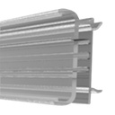 [DHI-ESL-BR06-1200] Dahua - Soporte ESL de Carril de Estantería Universal #01 Compatible: E015A, E015C, E018A, E021A, E021C, E021C-F, E026A, E026C, E026C-F, E029A, E029C, E037C-N, E042A, E042B-PN [37.5x17.1/1200mm] Ajustable Según Borde Frontal Material PVC