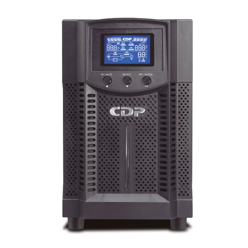 [UPO11-2] CDP - UPS de Torre En Linea de Doble Conversión Onda Senoidal 2000Va / 1800W / 120V con Pantalla LCD 4 Salidas NEMA 5-15 [4 Salidas AVR/UPS]