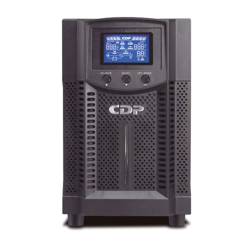 [UPO11-3] CDP - UPS de Torre En Linea de Doble Conversión Onda Senoidal 3000Va / 2700W / 120V con Pantalla LCD 4 Salidas NEMA 5-15 [4 Salidas AVR/UPS]