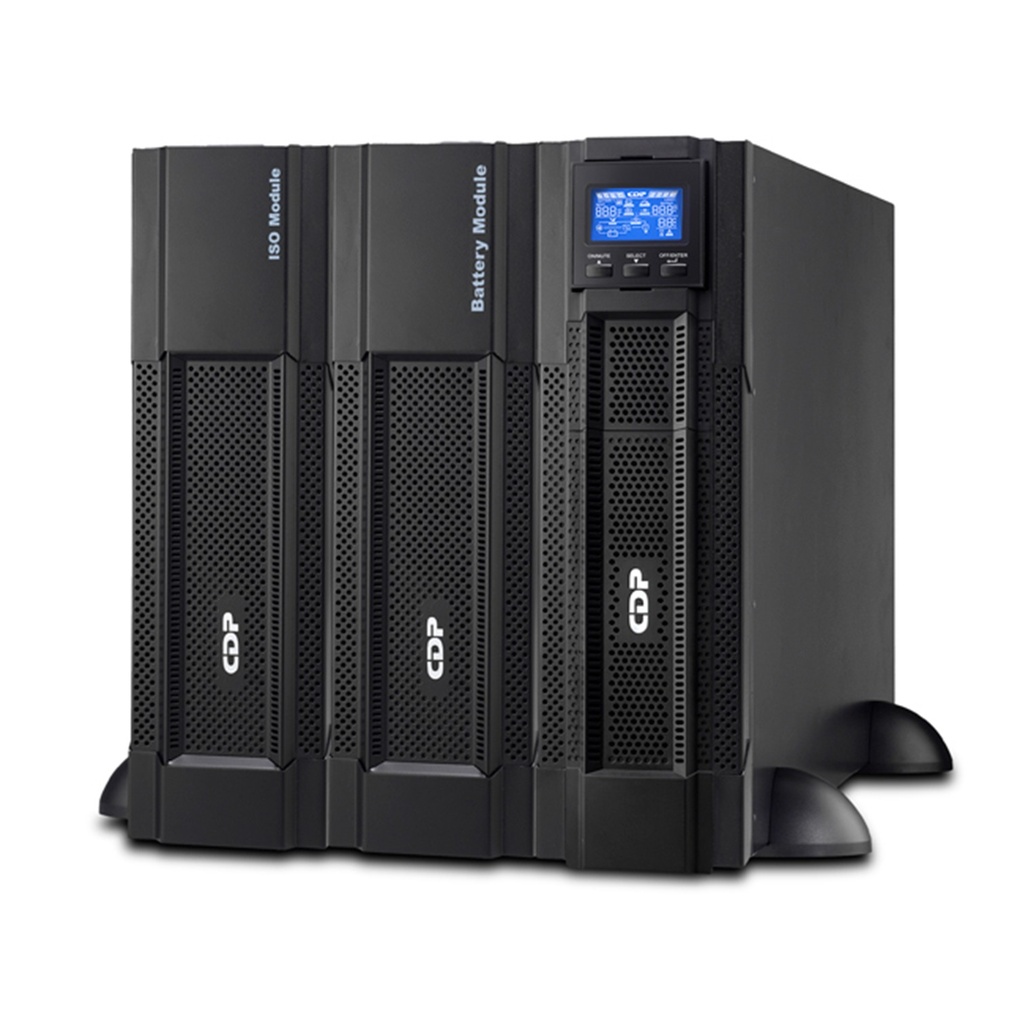 [UPO22-10RTAX] CDP - UPS de Torre En Linea UL de Doble Conversión Onda Senoidal para Montaje en Piso/Rack 10Kva / 10.000Va / 10.000W / 110-300V con Pantalla LCD 4 Salidas 5-15R