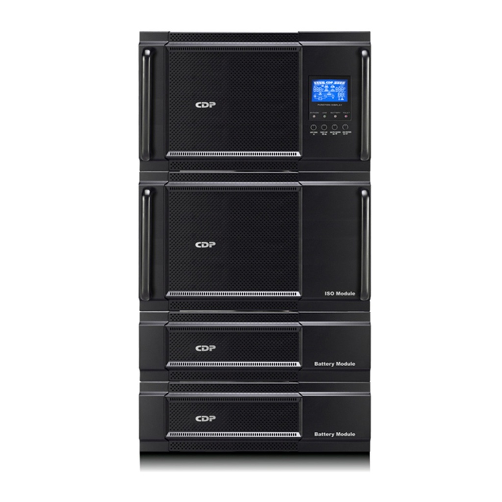 [UPO22-15RTAX] CDP - UPS de Torre En Linea UL de Doble Conversión Onda Senoidal para Montaje en Piso/Rack 15Kva / 15.000Va / 15.000W / 110-300V con Pantalla LCD 4 Salidas 5-15R