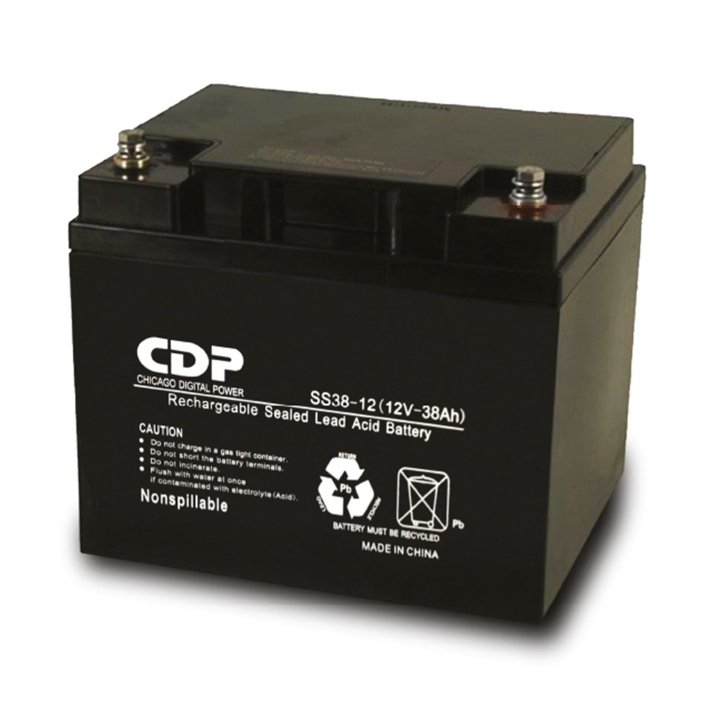 [SLB12-38] CDP - Bateria Plomo-Ácido Sellada 12V 38Ah
