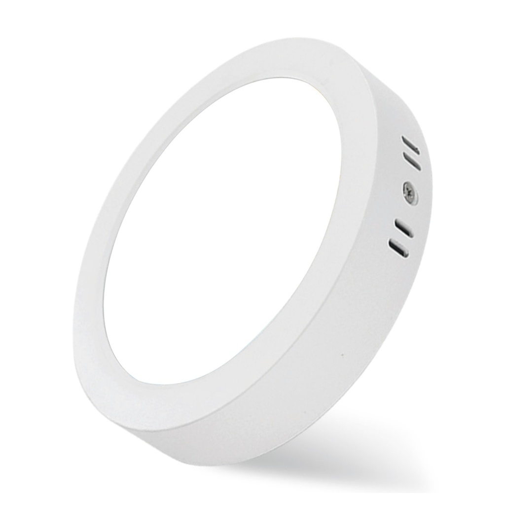 [612SCL-6.5K] Lucerna - Lampara Panel Driver/Integrado LED Compact Lumen 12W 6" 6500K Luz Fria Redonda Superficial 1080lm