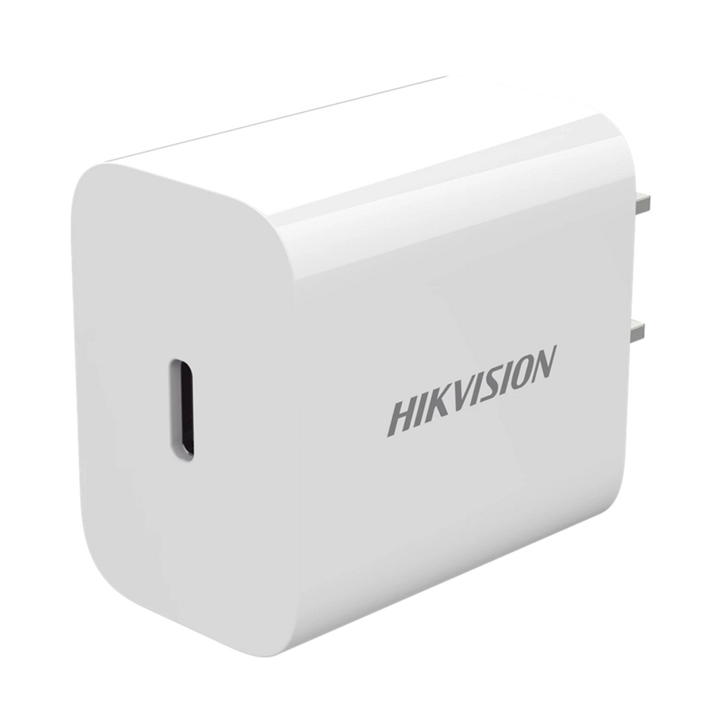 [HS-FC20N-A1C01S] Hikvision - Cargador USB-C de 20 Watts Carga Rapida 5VCD a 3Amp 9VCD a 2.22Amp Compatible con Multiples Marcas