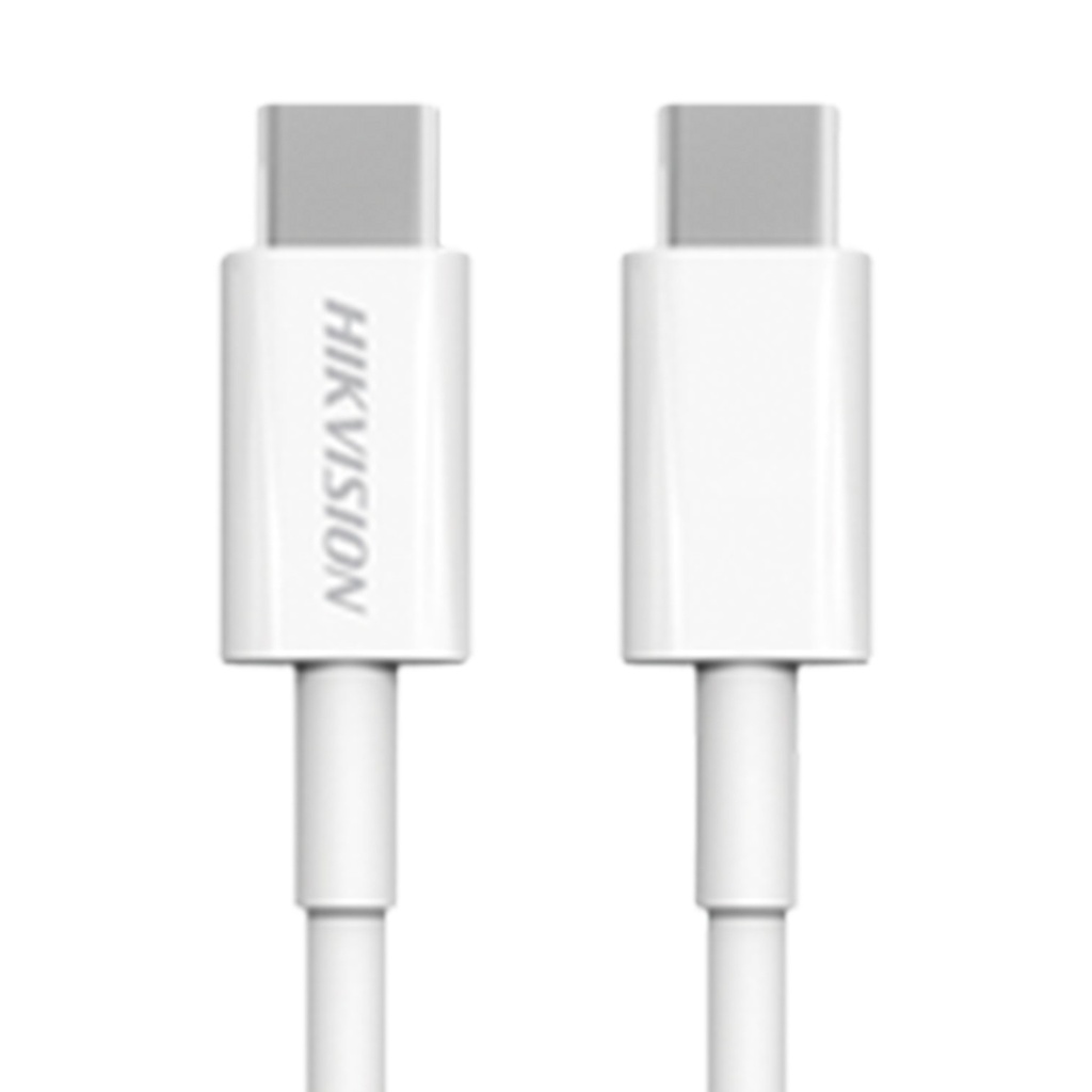 [HS-HUB-CBC2C] Hikvision - Cable USB-C a USB-C 1 Metro Ideal para Celulares Android Carga Rápida 3 Amp Carga y Sincronización de Datos 480 Mbps 60 Watts