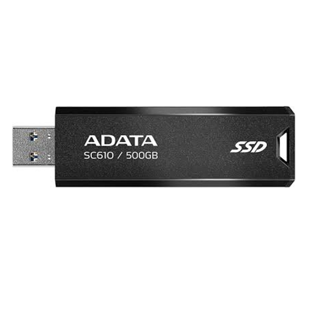 [SC610-500G-CBK/RD] Adata - Disco de Estado Solido Externo SSD SC610 500Gb USB 3.2 Gen2