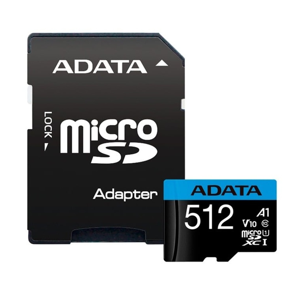 [AUSDX512GUICL10A1-RA1] Adata - Memoria Flash 512GB microSDXC UHS-I Clase 10 con Adaptador