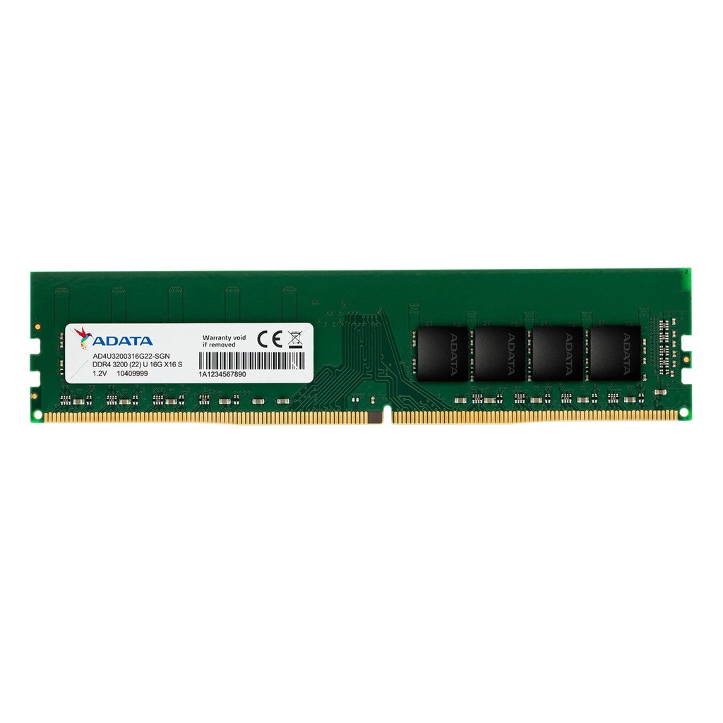 [AD4U320016G22] Adata - Memoria RAM DDR4 16Gb Udimm 3200Mhz 288 Pines