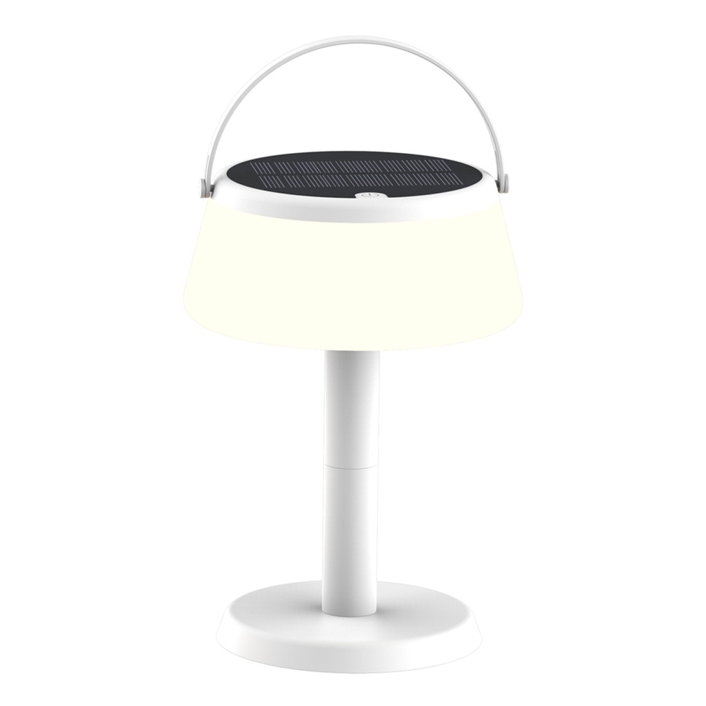 [S-NOMAD-B] Lucerna - Lampara Decorativa Solar Nomad Blanca [142mm x 200mm] Recargable 2000mAh IP44               