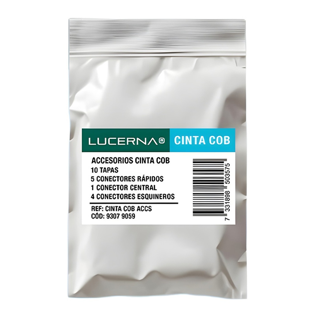 [KIT-CINTA-COB-ACCS] Lucerna - Kit de Conectores y Accesorios para Cinta Cob