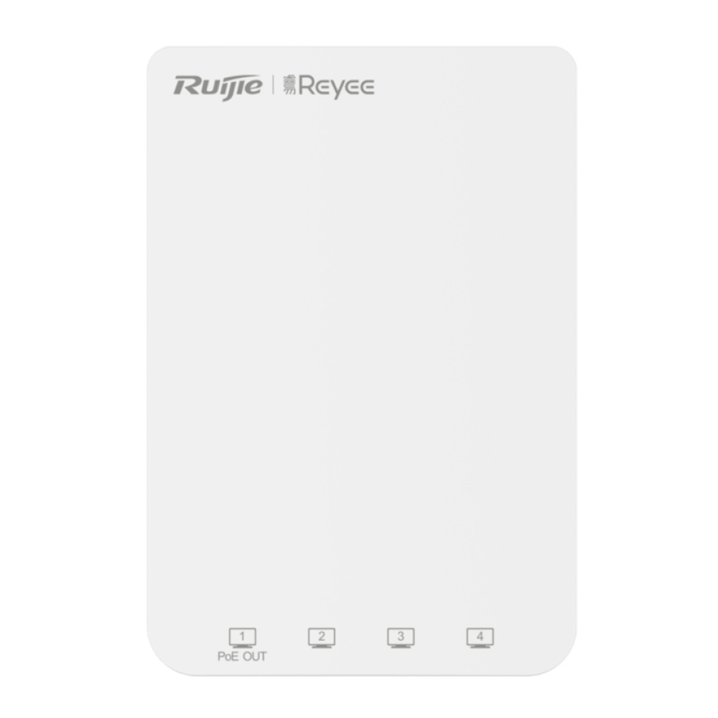 [RG-RAP1200(P)] Ruijie/Reyee - SMB Punto de Acceso WiFi5 1 Puerto PoE Out hasta 1.7 Gbps Doble Banda 802.11ac MU-MIMO 2x2
