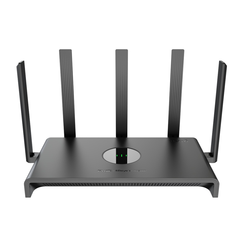[RG-EW3000GX] Ruijie/Reyee - HOME Router MESH GAMING con Doble Puerto WAN Gigabit 4 Puertos LAN Gigabit WiFi6 2x2 Doble Banda 5 antenas 256 Ram